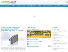 Tablet Screenshot of metrolight.com